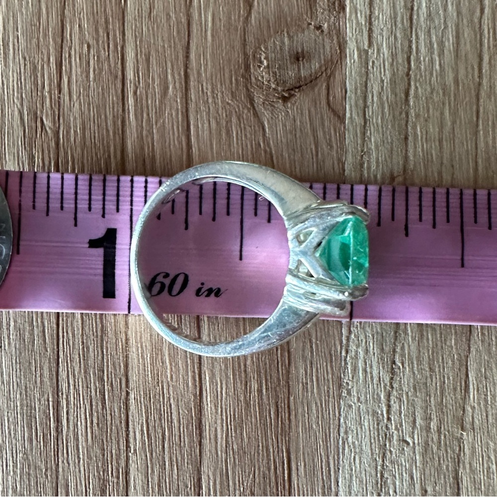 Solid 925 Sterling Silver Gemstone Ring - image 4